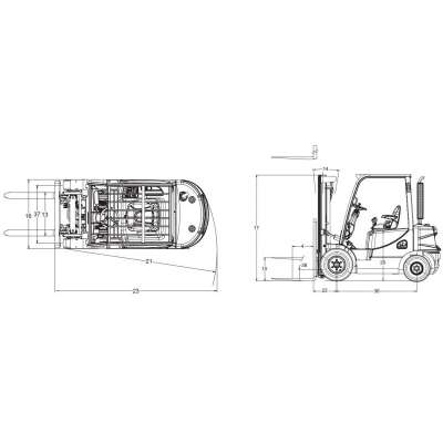 Дизельный погрузчик DOOSAN D18S-5