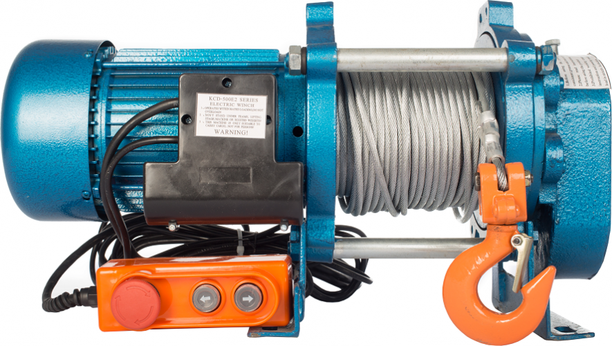 Лебедка электрическая TOR ЛЭК- 500 (KCD) 500 кг, 230V, канат 100 м 1002130